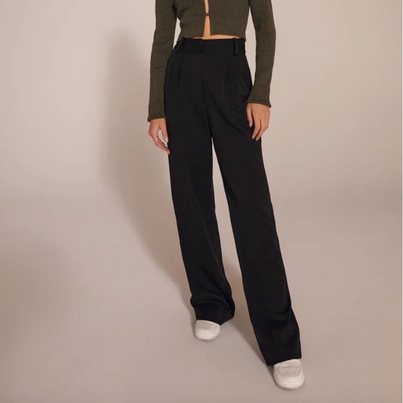 Favorite Daughter The Favorite Pant black pleated trousers size 6 - Picture 1 of 8